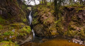 A picture of the waterfall Aira Force in Penrith near Ullswater