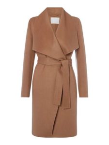 hugo boss catifa wrap wool coat