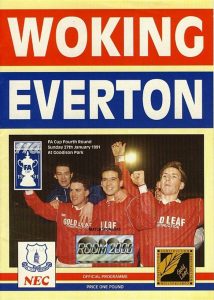 Everton V Woking FC 1991