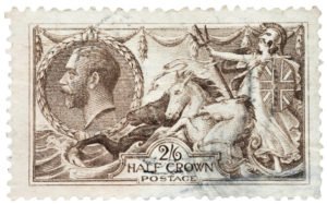 2/-6 Brown Seahorse Stamp 
