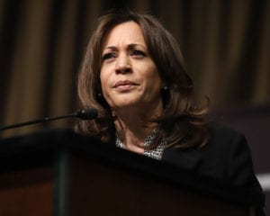 Democratic presidential candidate Kamala Harris