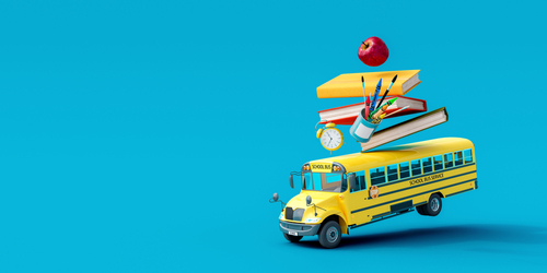 school bus and equipment