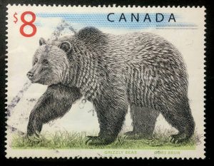Canada Grizzly Bear Stamp Used