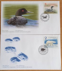 Canada Polar Bear & Loon FDC