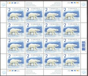 Canadian Stamps $2 Polar Bear