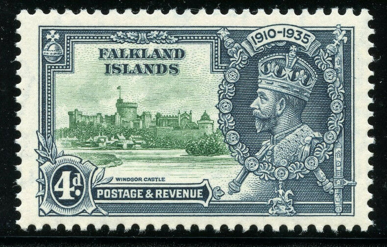 Falklands 4d Silver Jubilee