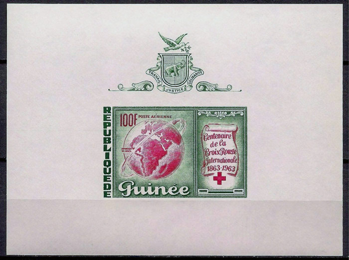 Guinea-1963 Red Cross Mini Sheet