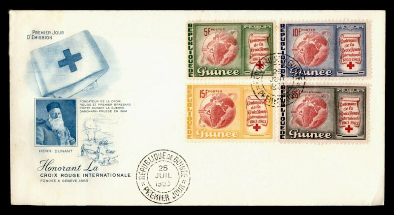 Guinea Red-Cross-FDC