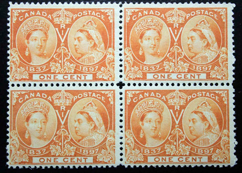 1897 Canada Block of Stamps