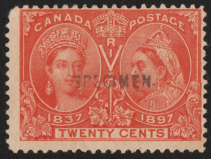 Canada 1897 Specimen Stamp