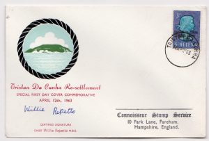 Tristan Da Cunha Re-settlement Cover 1963