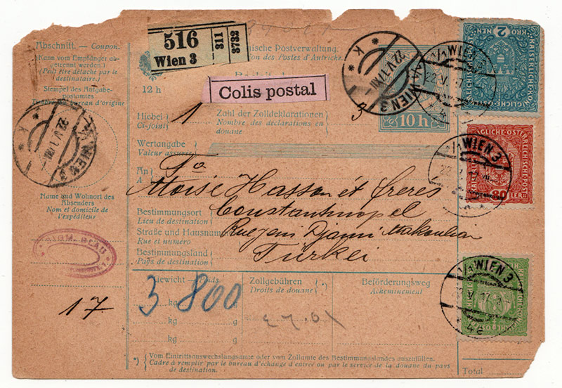 Austria 1917 card to Turkey