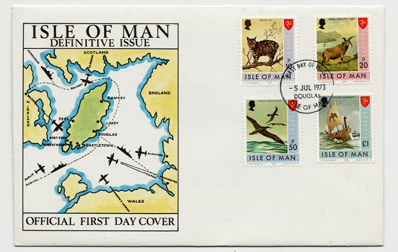 IOM 1973 Definitive FDC