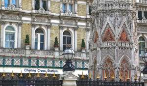 Eleanor Cross outside Charing Cross railway station