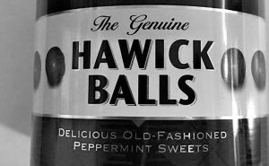 Hawick Balls Retro Sweets associated with the town
