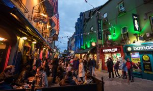 Quay Street Galway At Night