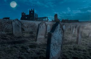 Whitby Abbey Suitably Spookily lit