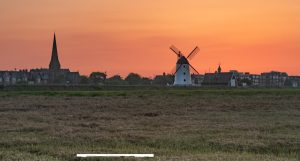 Lytham windmill at sunset