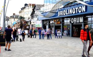 Bridlington, North beach promenade.