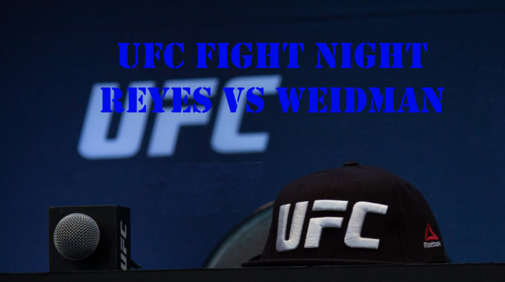 UFC Fight Night Reyes Vs Weidman