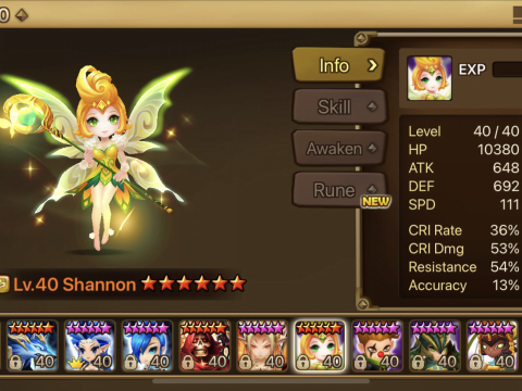 Summoners War! Shannon!