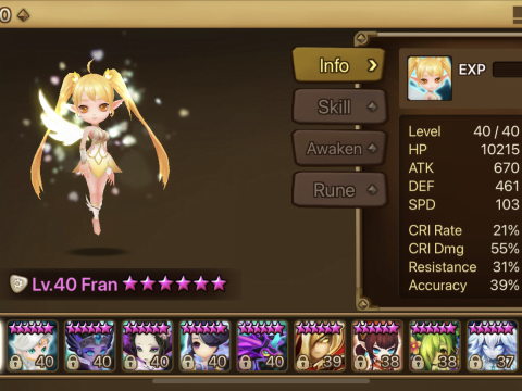 Summoners War! Fran!