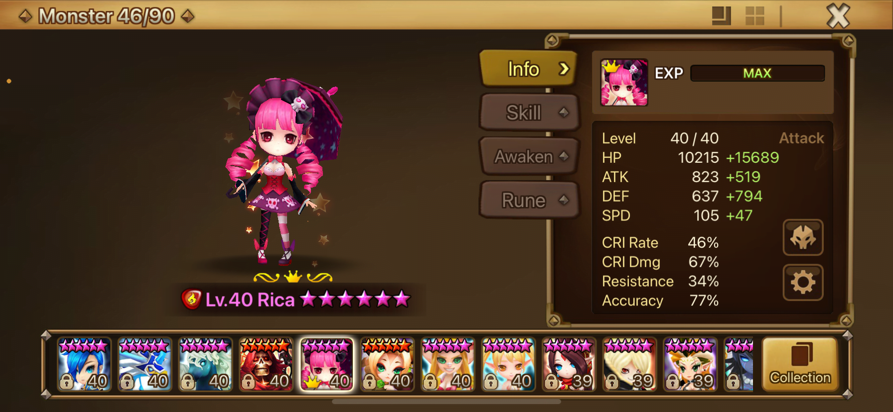 Summoners War! Rica!