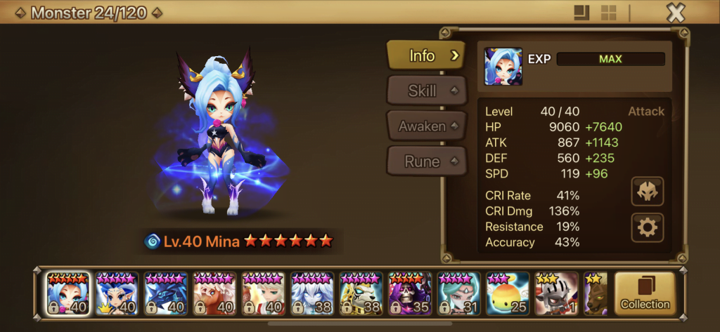 Summoners War! Mina!