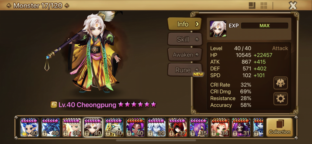 Summoners War! Cheongpung!