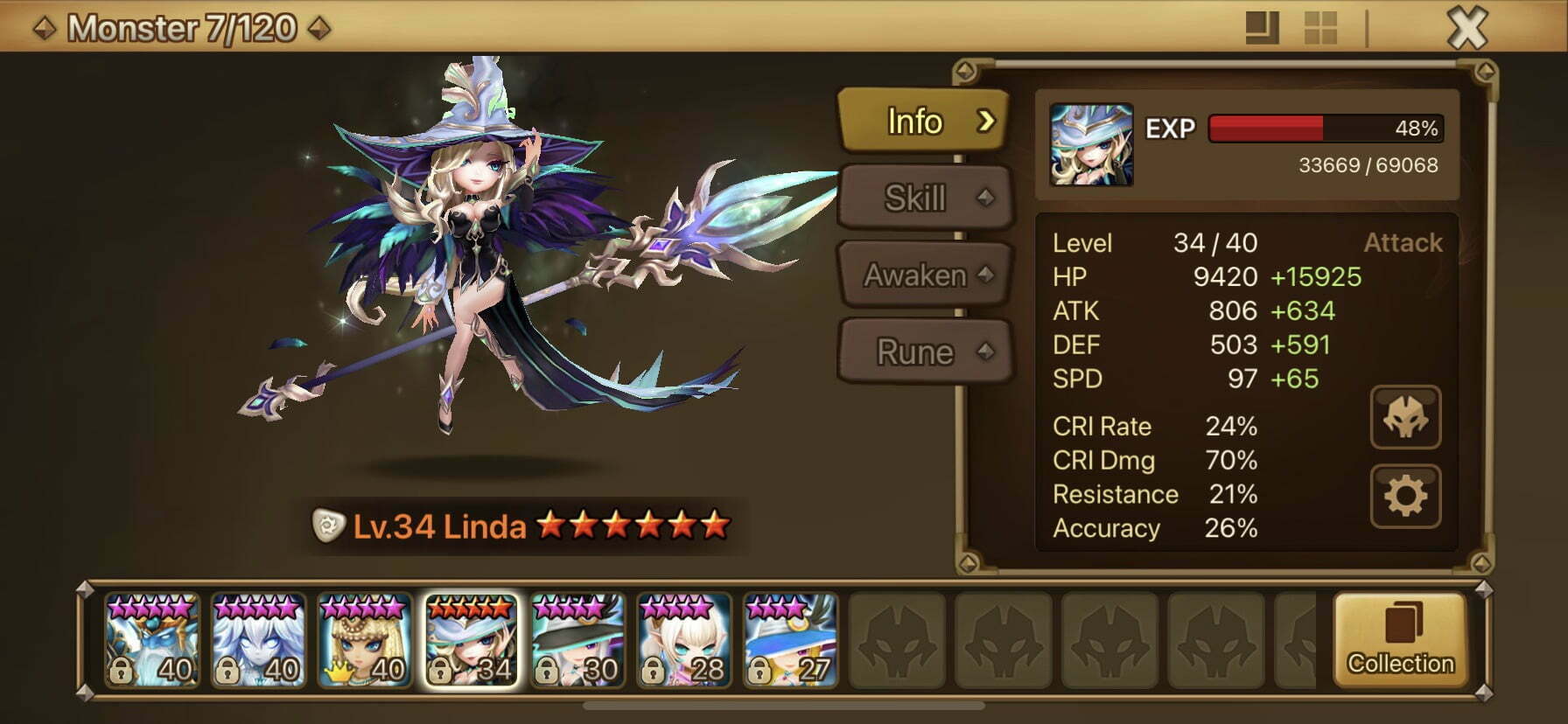 Summoners War! Linda!