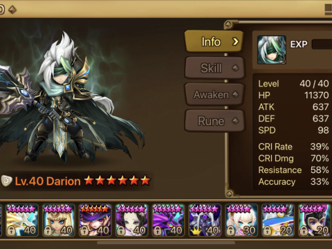 Summoners War! Darion!