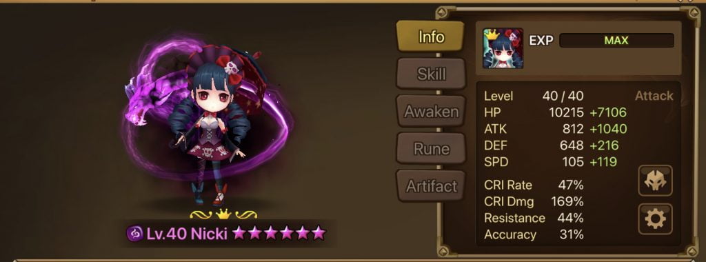 Summoners War! Nicki!