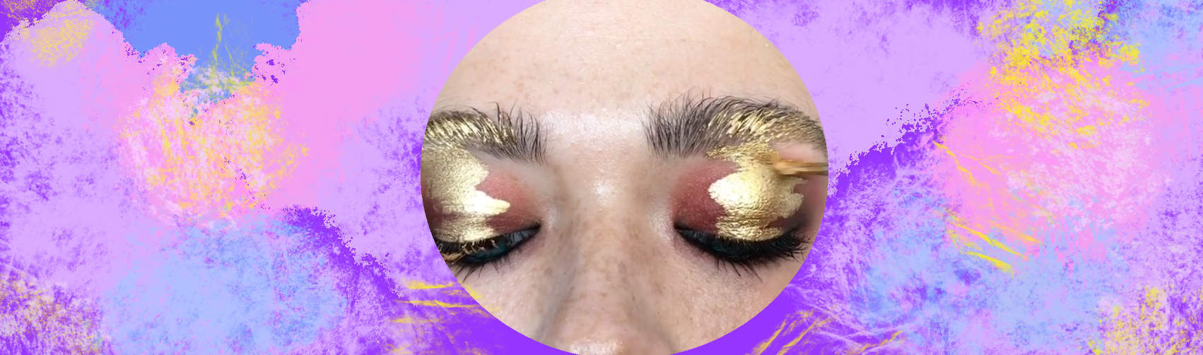 Metallic eyes are the trend for 2019