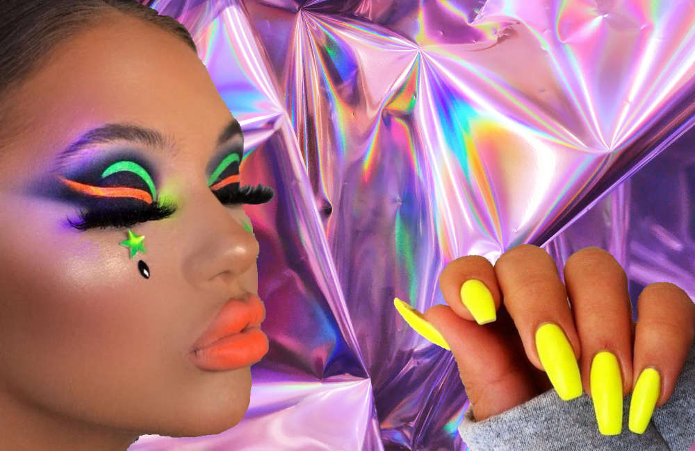Neon is still the big beauty trend for summer…
