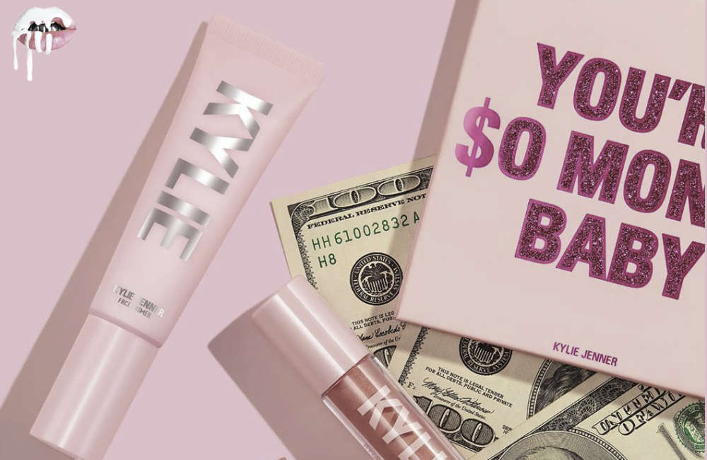 People are now calling Kylie Jenner tone deaf for her money themed makeup launch