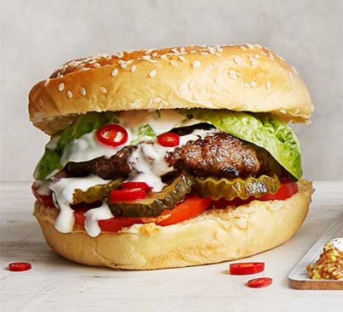 Lamb Kebab Burger Recipe