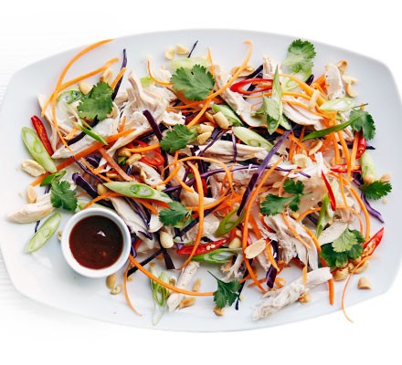 Low Calorie: Asian Pulled Chicken Salad
