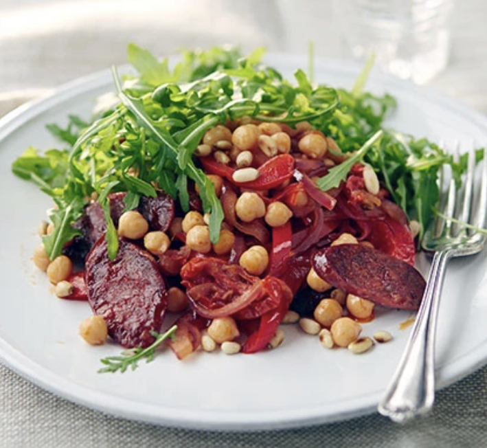 Healthy Eating: Chorizo & Chickpea Salad