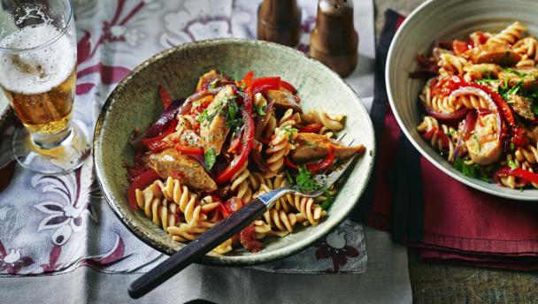 Spicy Sausage Pasta!