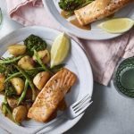 Salmon with Roasted Miso Vegetables
