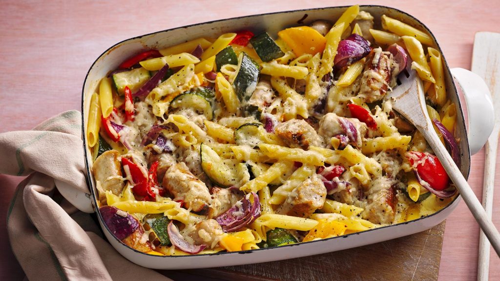 Creamy Sausage Pasta Bake!