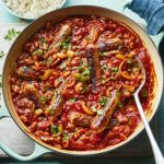 Vegan spicy sausage casserole