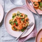 Miso prawns with coriander