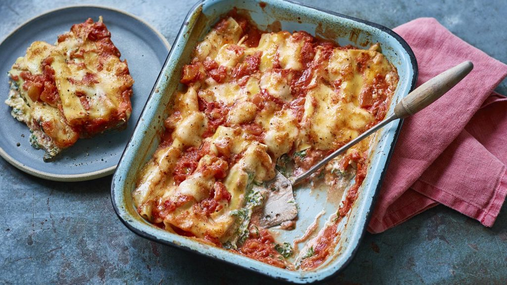 Spinach and ricotta cannelloni