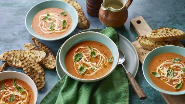 Tomato and basil soup