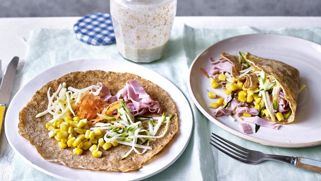 Wholemeal savoury pancakes