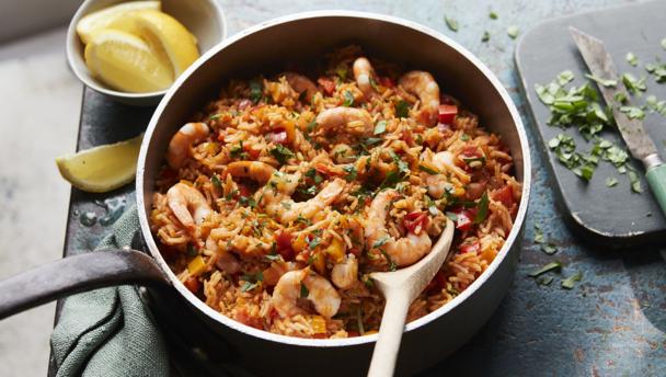 Prawn jambalaya