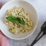 Courgette and lemon risotto