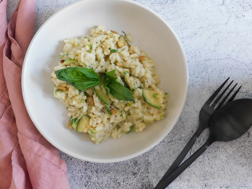 Courgette and lemon risotto