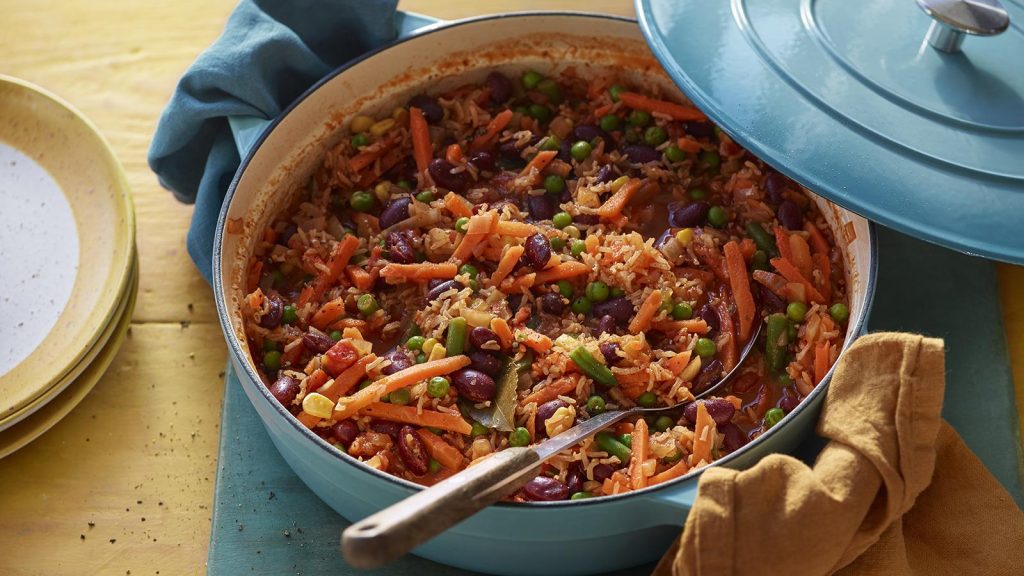 Smoky vegetable jambalaya